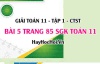 Giải bài 5 trang 85 Toán 11 tập 1 SGK Chân trời sáng tạo